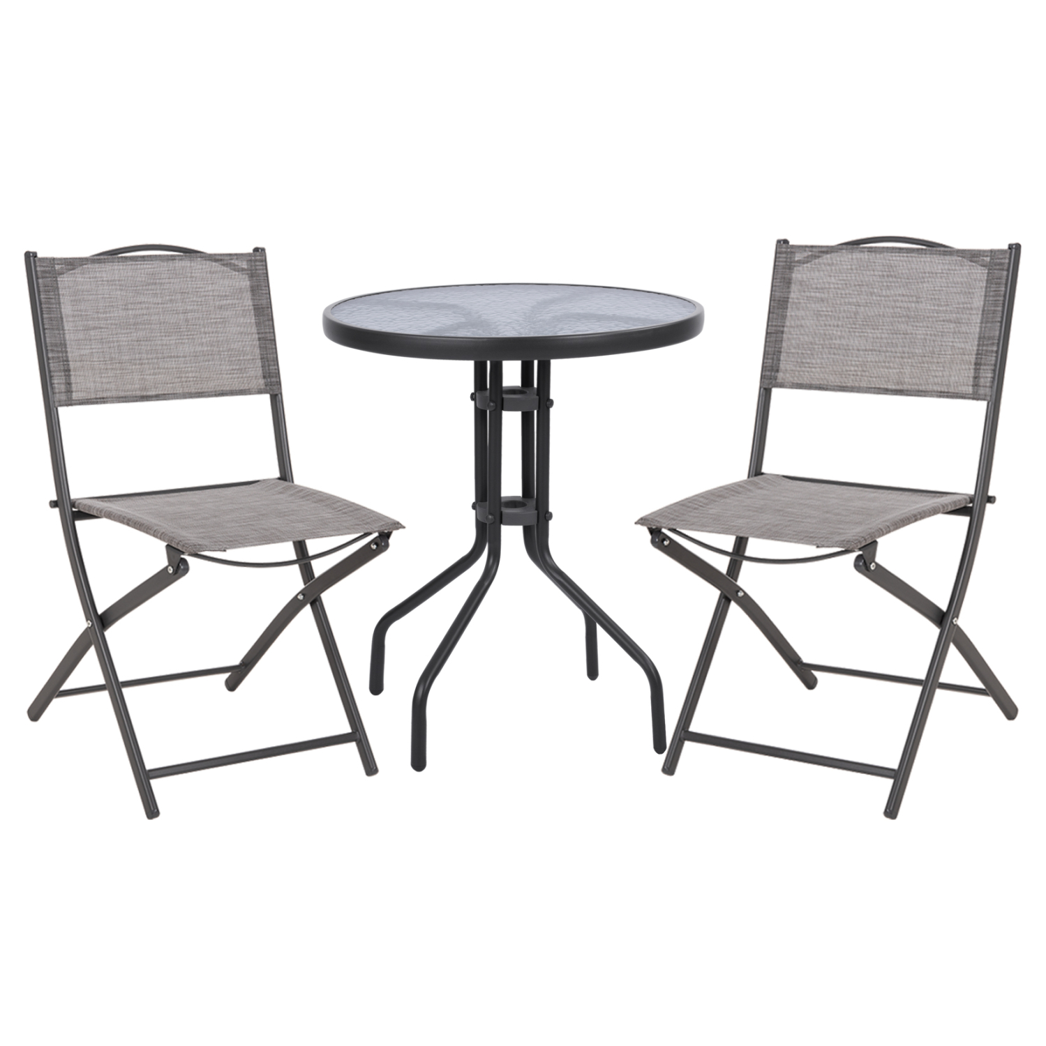 ΣΕΤ ΕΞ.ΧΩΡΟΥ 3ΤΜΧ LIMA HM21038.01 ΤΡΑΠΕΖΙ LIMA & 2 ΠΤΥΣΣΟΜΕΝΕΣ ΚΑΡΕΚΛΕΣ ΓΚΡΙ