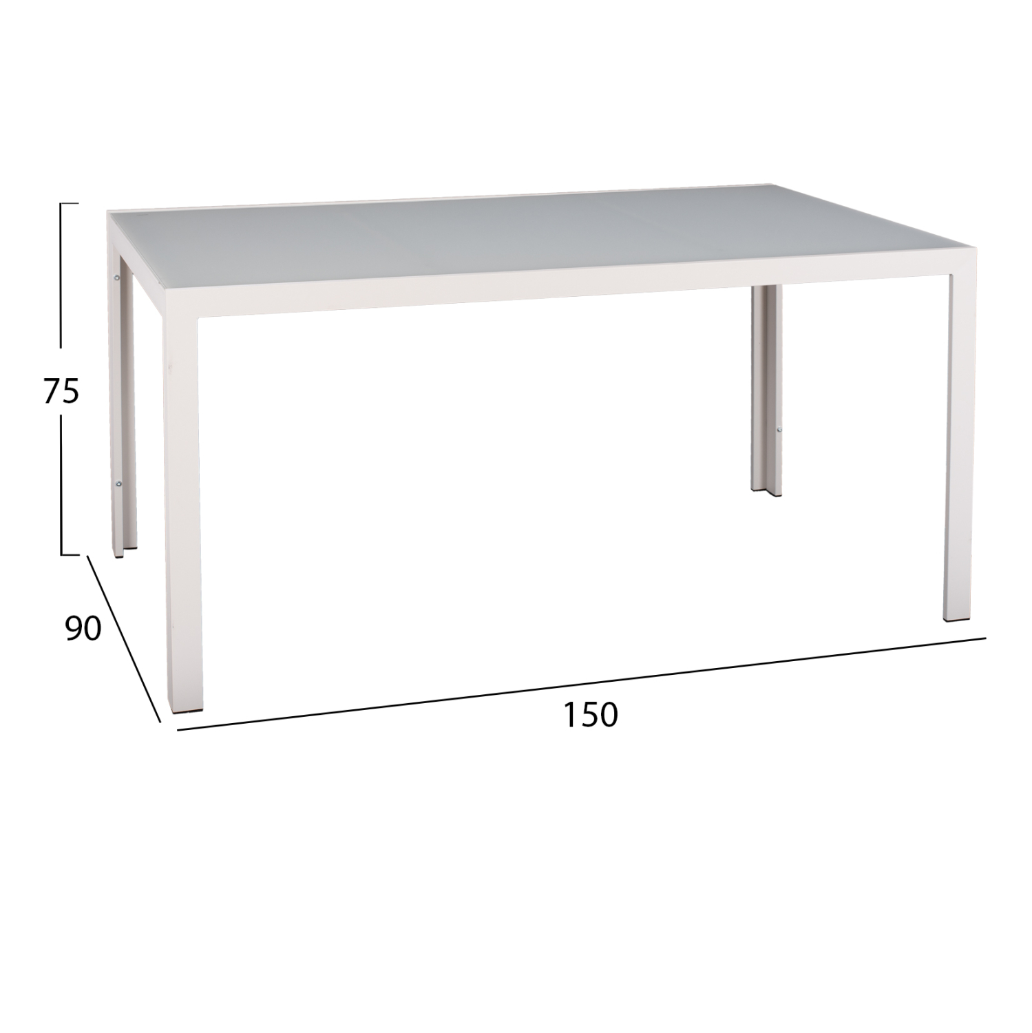 ΣΕΤ ΤΡΑΠΕΖΑΡΙΑΣ 5ΤΜΧ BRONCA HM21023 ΜΕΤΑΛ.ΤΡΑΠΕΖΙ-4 ΠΟΛΥΘΡΟΝΕΣ ΑΛΟΥΜΙΝΙΟΥ-ΛΕΥΚΟ - Image 2