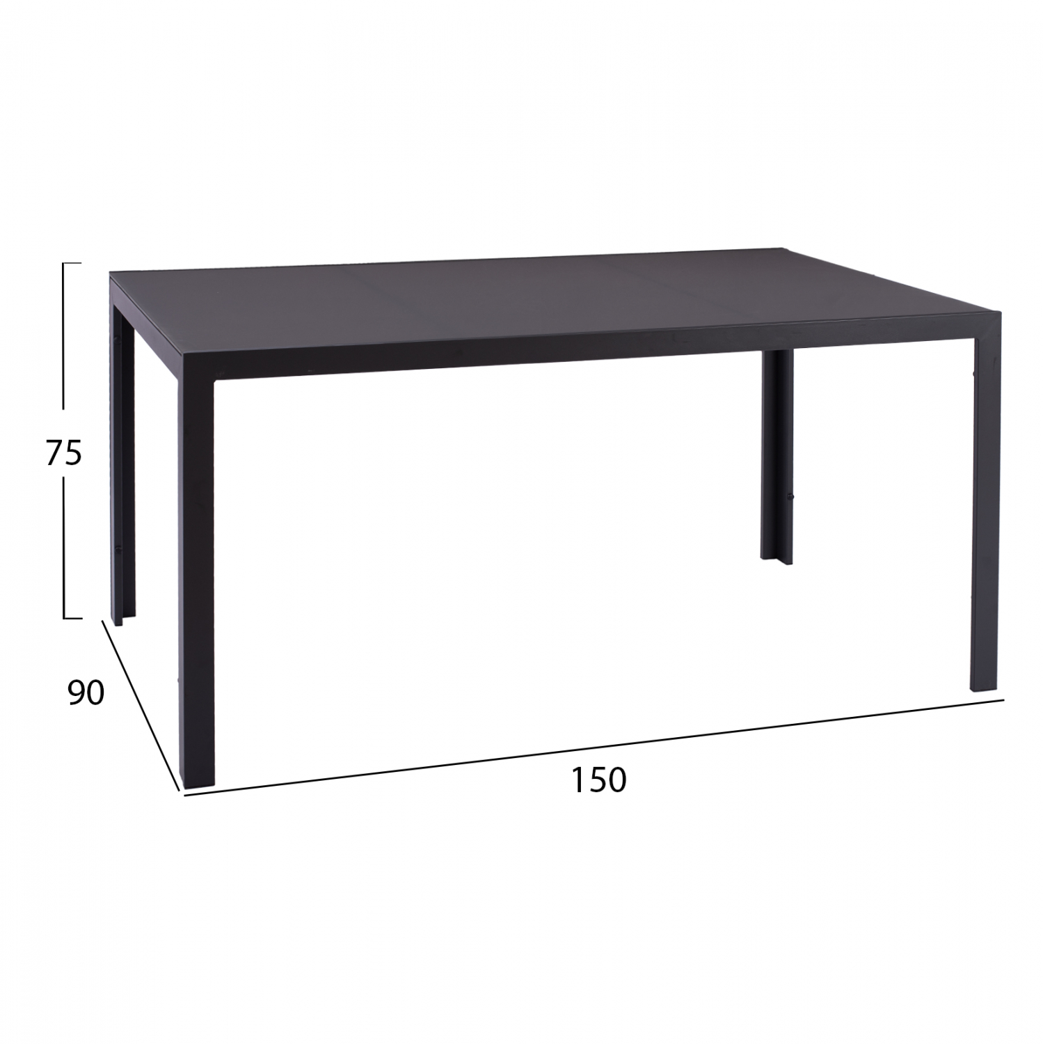 ΣΕΤ ΤΡΑΠΕΖΑΡΙΑΣ 7 ΤΜΧ ΤΡΑΠΕΖΙ ΓΚΡΙ 150X90 ΚΑΙ ΠΟΛΥΘΡΟΝΑ ΜΕ ΜΑΞΙΛΑΡΙ ΓΚΡΙ HM11521.01 - Image 2