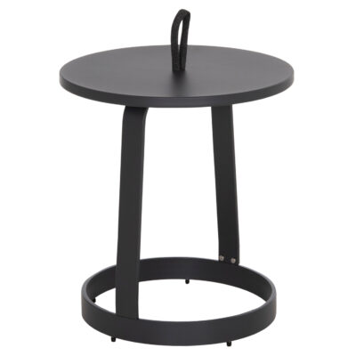 ΤΡΑΠΕΖΙ ΒΟΗΘΗΤΙΚΟ ΕΞ.ΧΩΡΟΥ MINO HM6432.01 ΑΛΟΥΜΙΝΙΟ & ΣΧΟΙΝΙ ΓΚΡΙ Φ47x53Υεκ