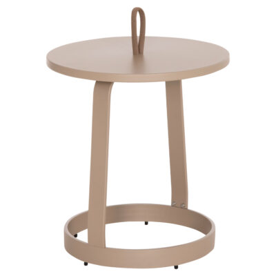 ΤΡΑΠΕΖΙ ΒΟΗΘΗΤΙΚΟ ΕΞ.ΧΩΡΟΥ MINO HM6432.03 ΑΛΟΥΜΙΝΙΟ & ΣΧΟΙΝΙ ΚΑΠΟΥΤΣΙΝΟ Φ47x53Υεκ