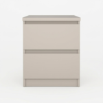 Naia κομοδίνο με 2 συρτάρια  40,4x50x49,5εκ. Cashmere