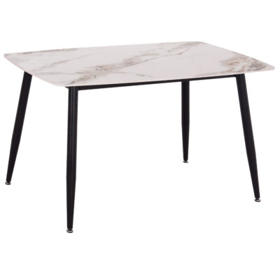 ΤΡΑΠΕΖΙ RAVEN HM9854.04 ΚΕΡΑΜΙΚΟ TOP ΜΕ ΟΨΗ ΜΑΡΜΑΡΟΥ τ.CALACATTA 120x70x73Υεκ.