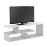 Έπιπλο τηλεόρασης Forever Megapap χρώμα λευκό 120x30x40cm.